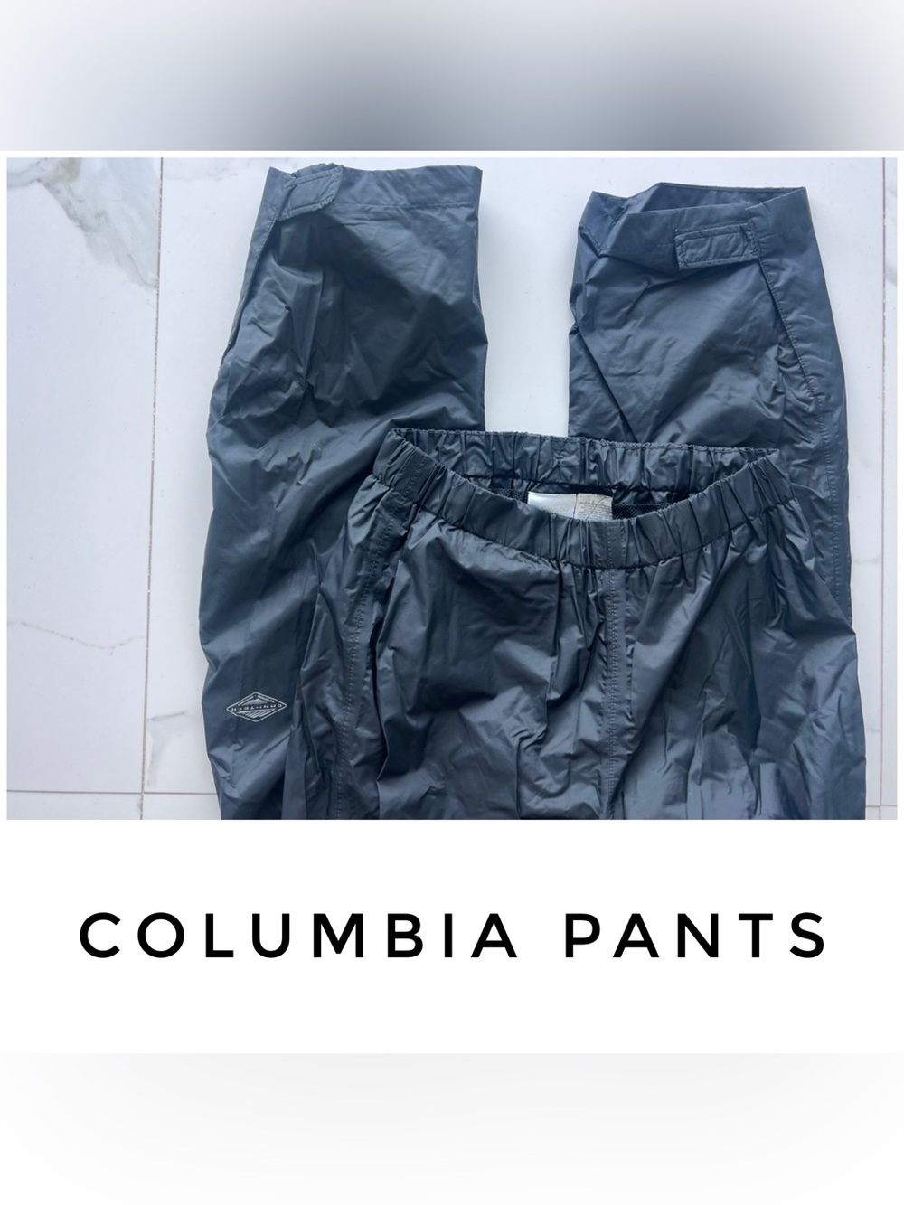 Columbia pants size Medium black waterproof omnitech